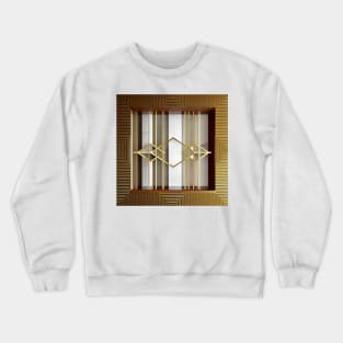 Golden Symmetry Crewneck Sweatshirt